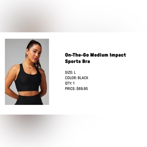 Fabletics // On-the-go Medium Impact Sports Bra - Picture 3 of 3